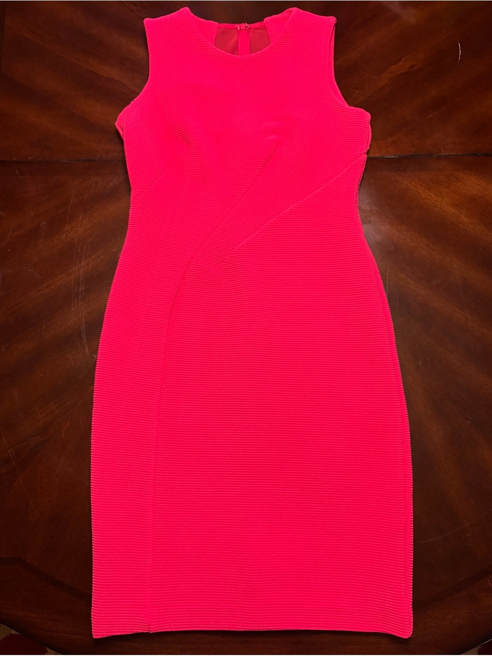 Taylor Women’s Fitted Sleeveless Hot Pink Dress